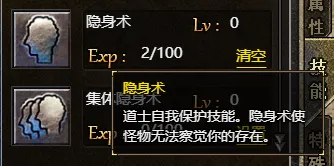 龙腾传奇道士技能 隐身术潜行效果